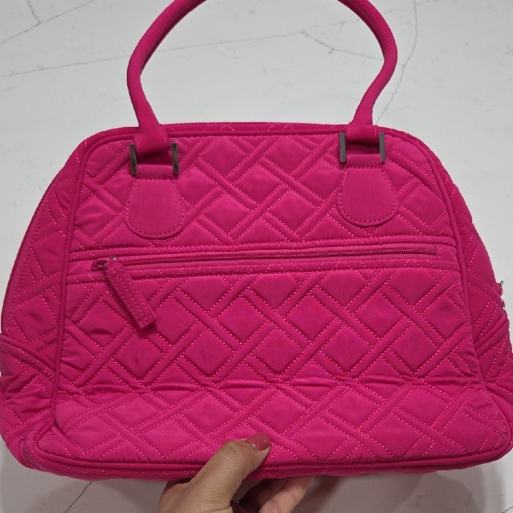 Vera Bradley Fuchsia Quilted Shoulder Bag New WithTag - Picture 3 of 13